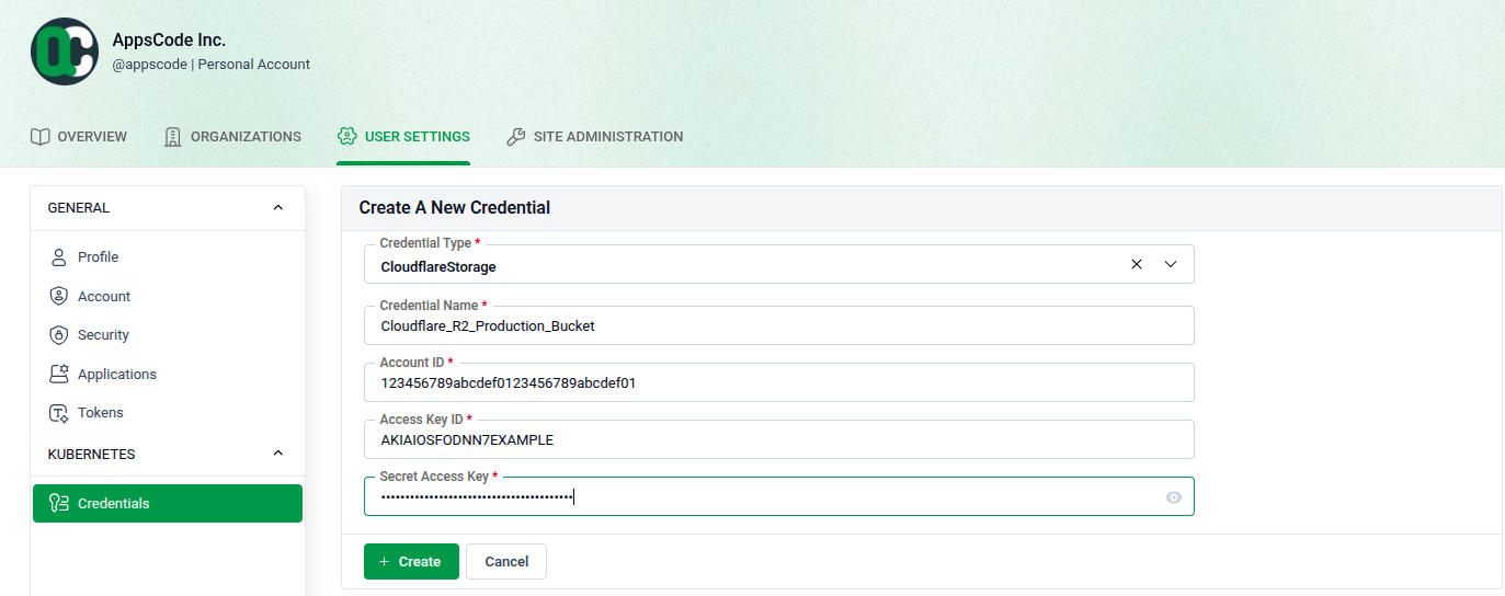 Cloudflare Storage