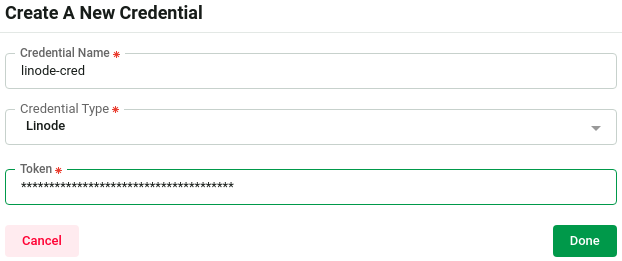 Linode Cred