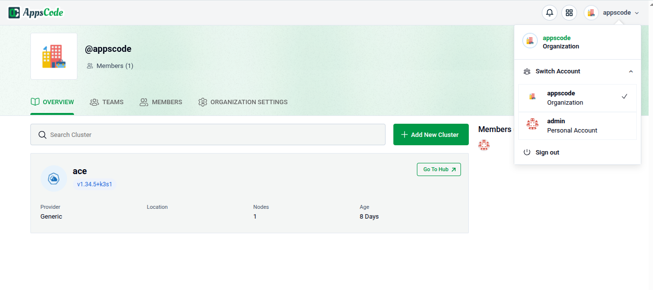 Ace Dashboard